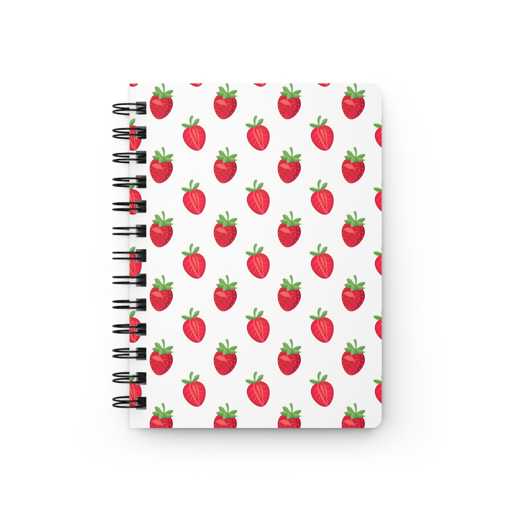 Strawberry Sugar Spiral Notebook