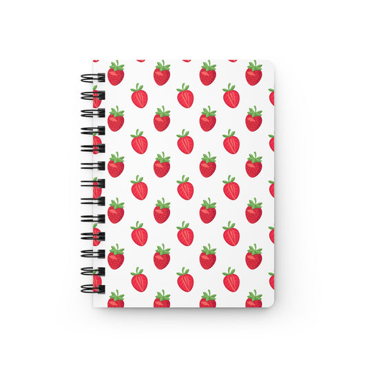 Strawberry Sugar Spiral Notebook
