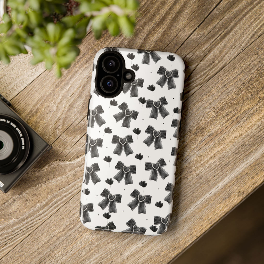 Midnight Bows Phone Case