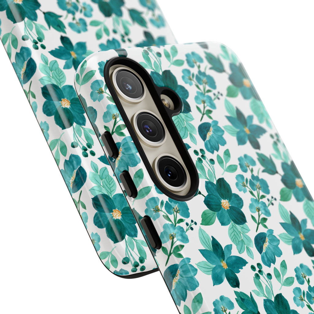 Emerald Blooms Phone Case