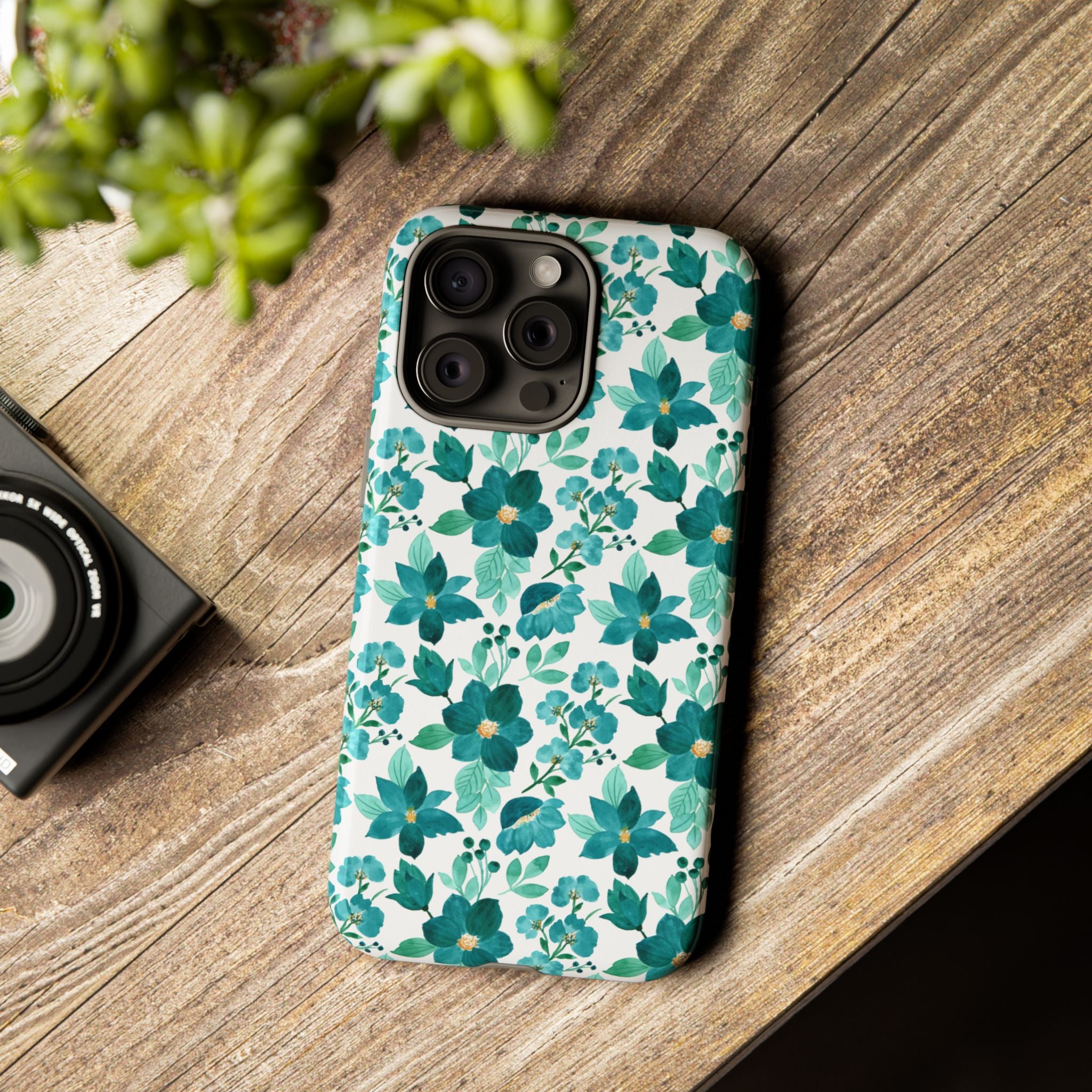 Emerald Blooms Phone Case
