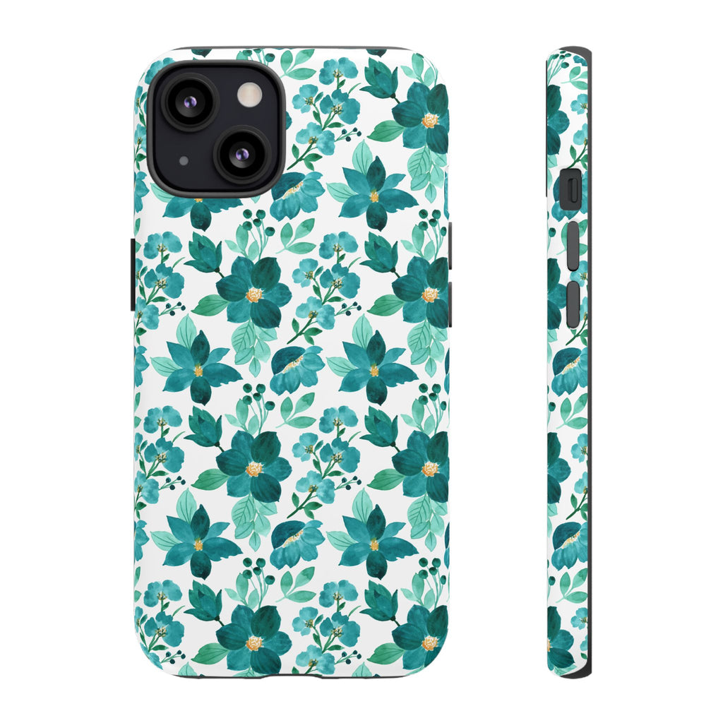 Emerald Blooms Phone Case