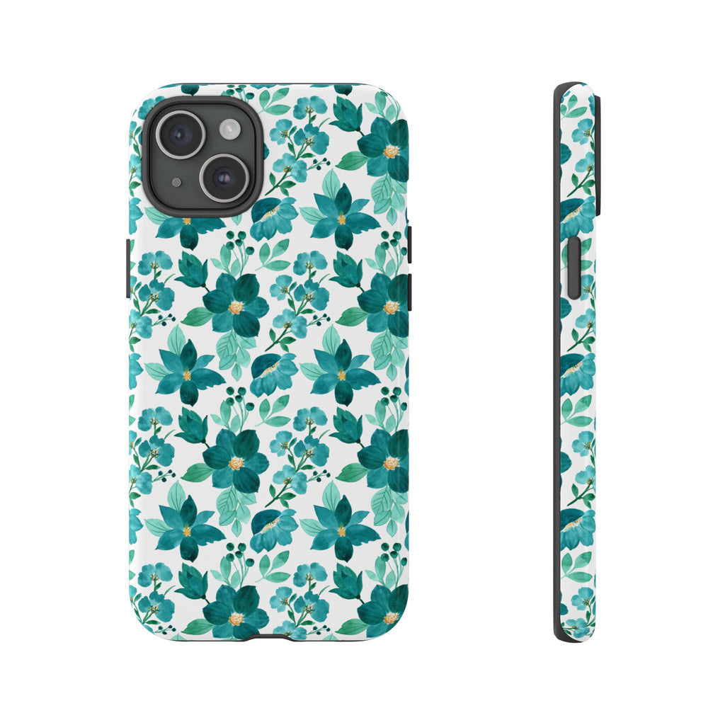 Emerald Blooms Phone Case
