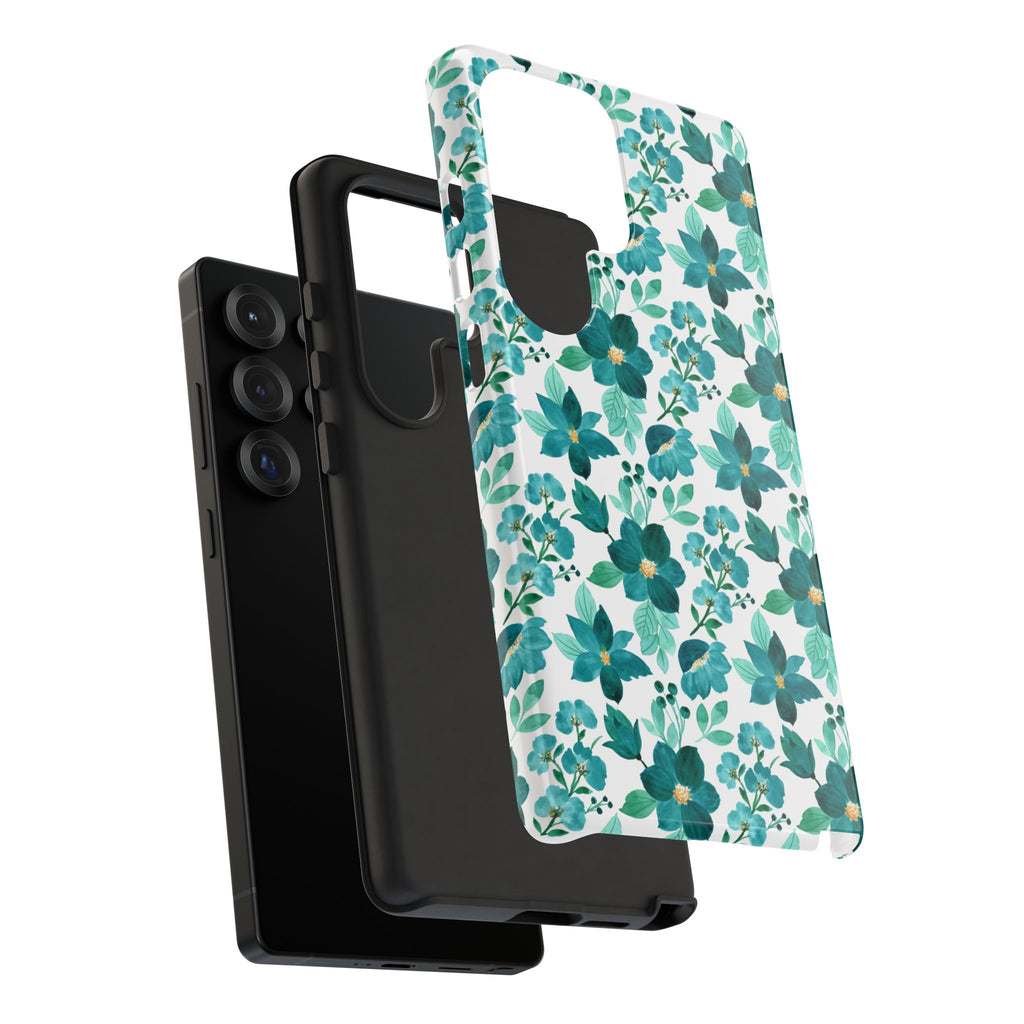 Emerald Blooms Phone Case