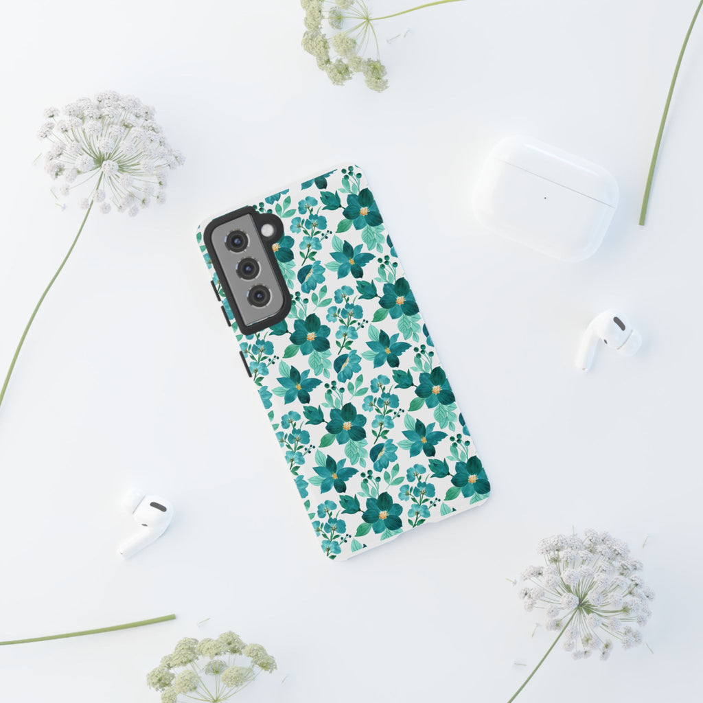 Emerald Blooms Phone Case
