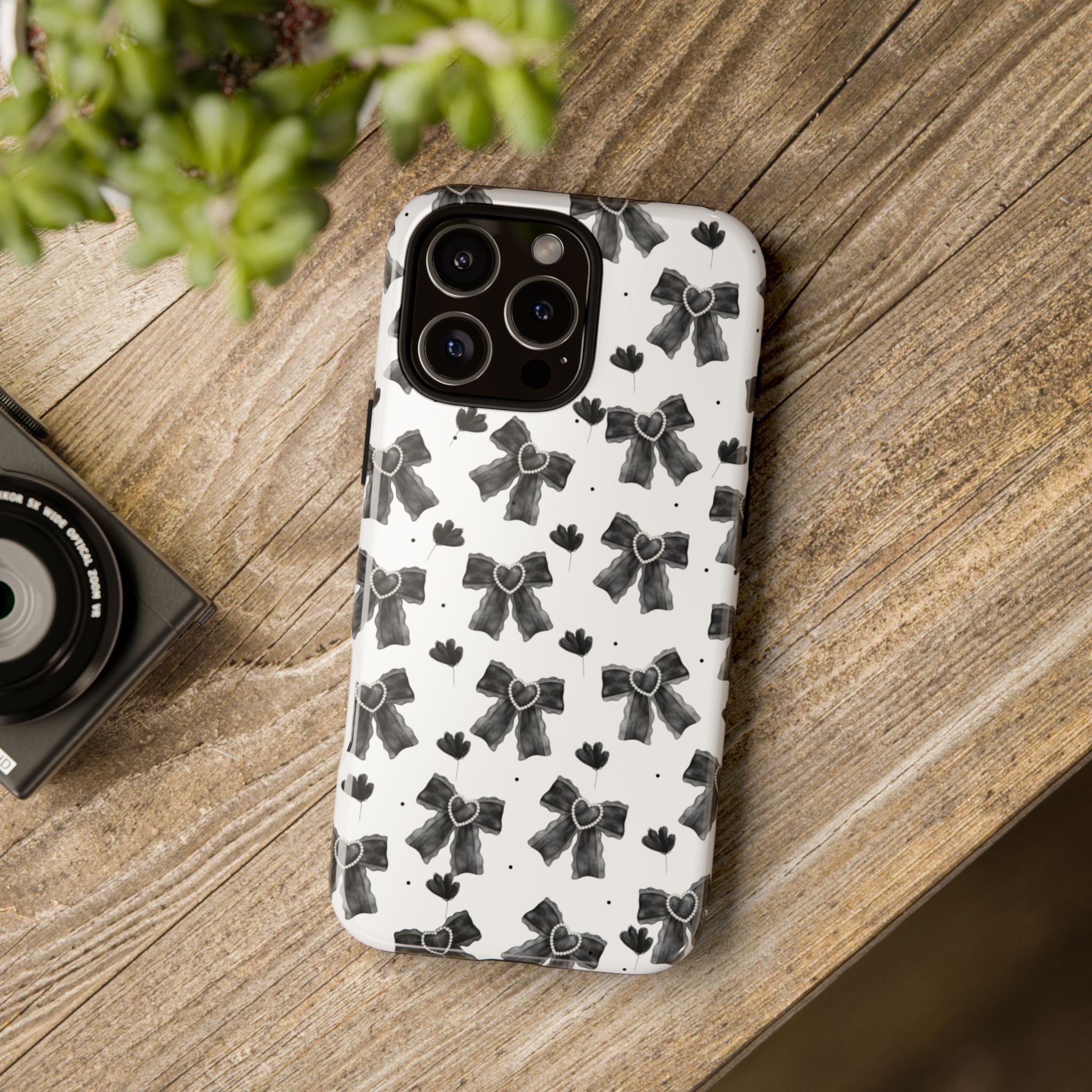 Midnight Bows Phone Case