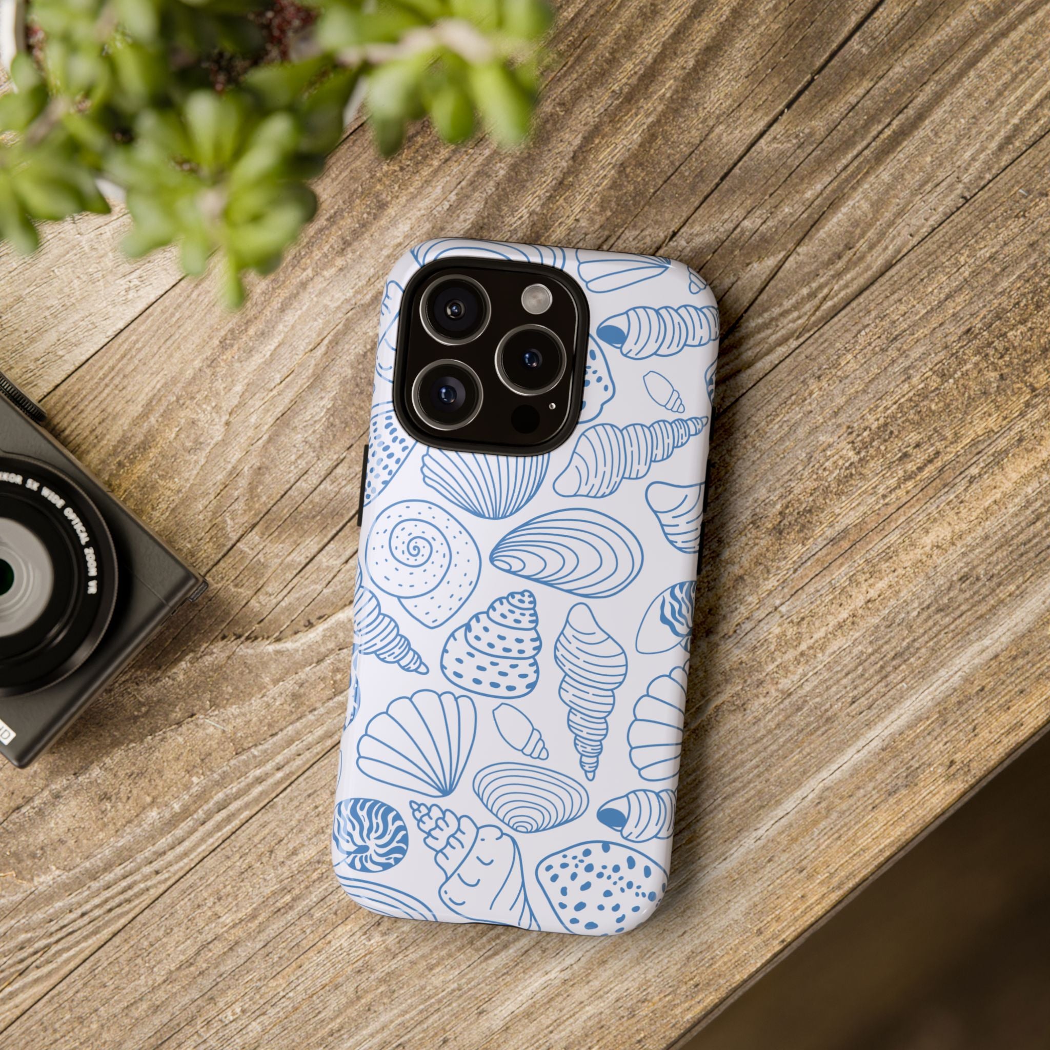 Coastal Blue Shells Phone Case