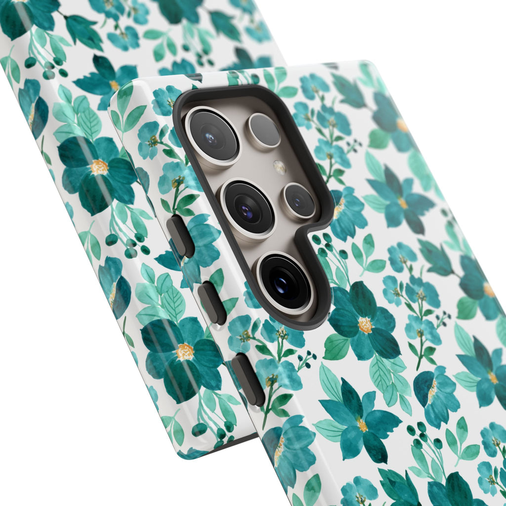 Emerald Blooms Phone Case