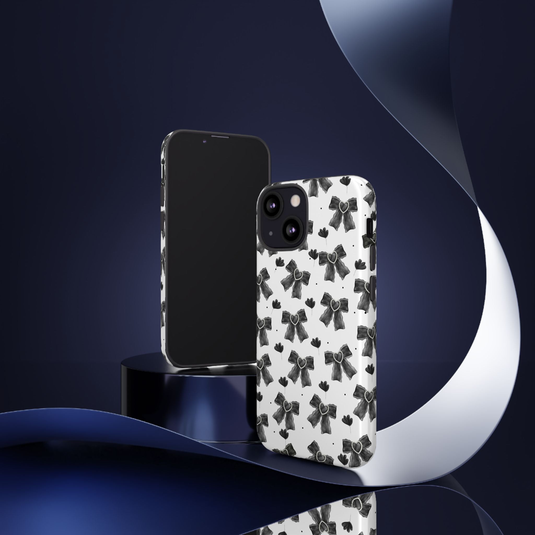 Midnight Bows Phone Case