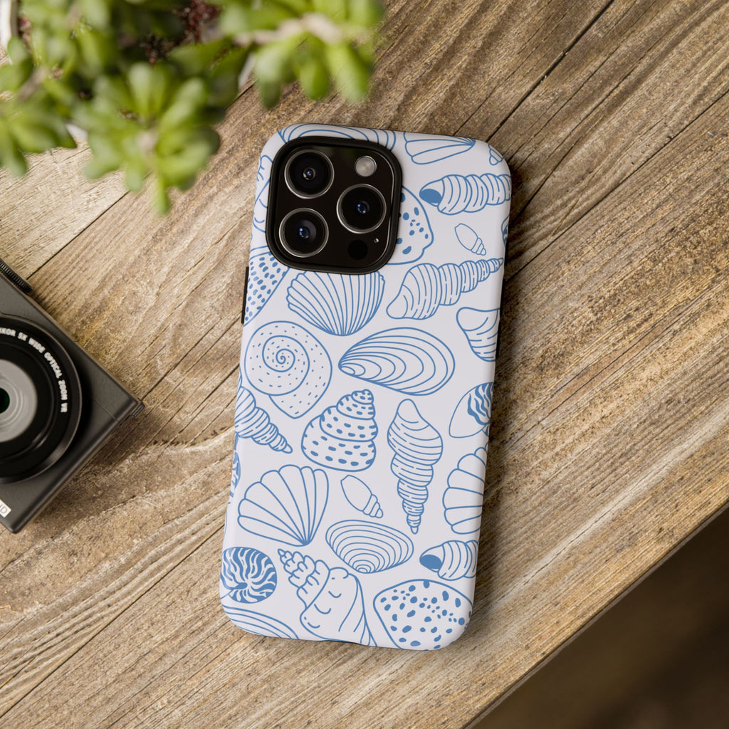 Coastal Blue Shells Phone Case