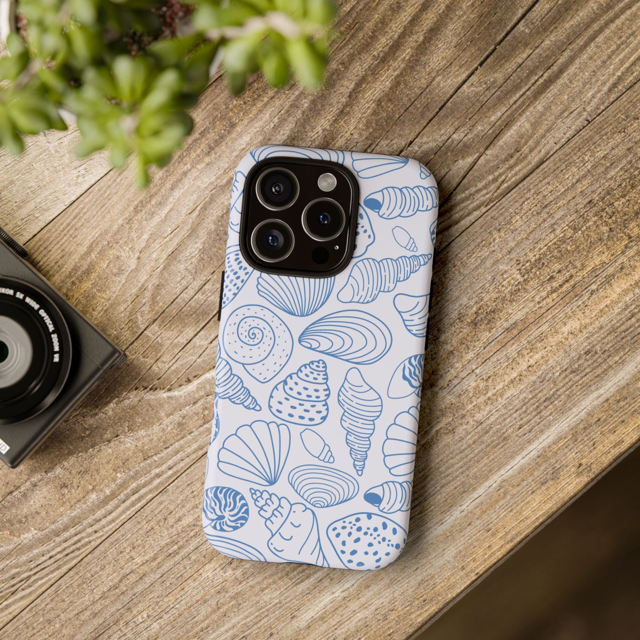 Coastal Blue Shells Phone Case