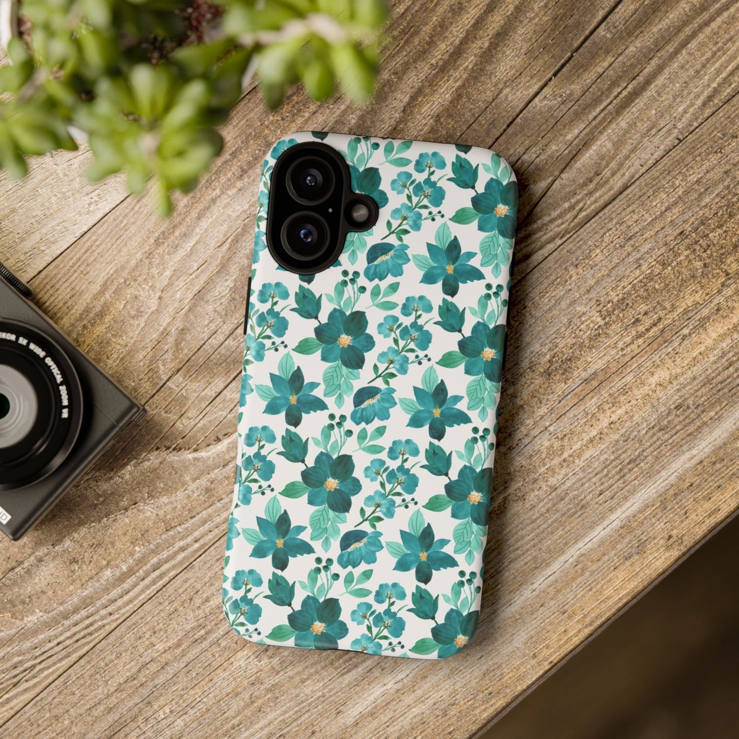 Emerald Blooms Phone Case