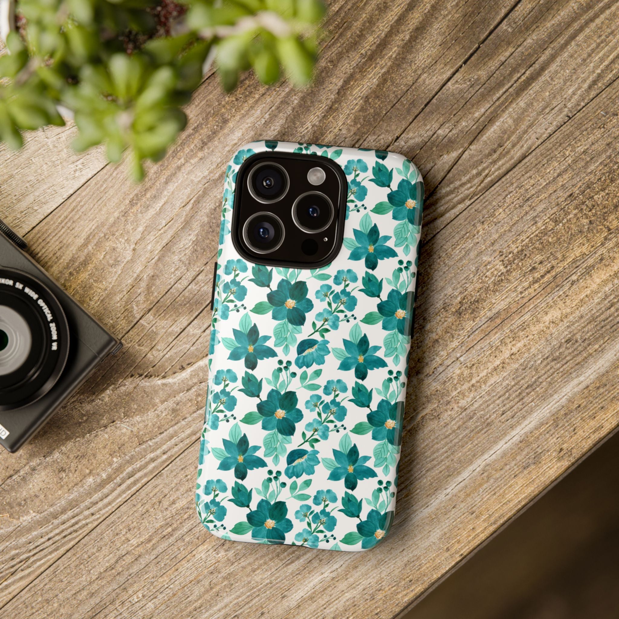 Emerald Blooms Phone Case