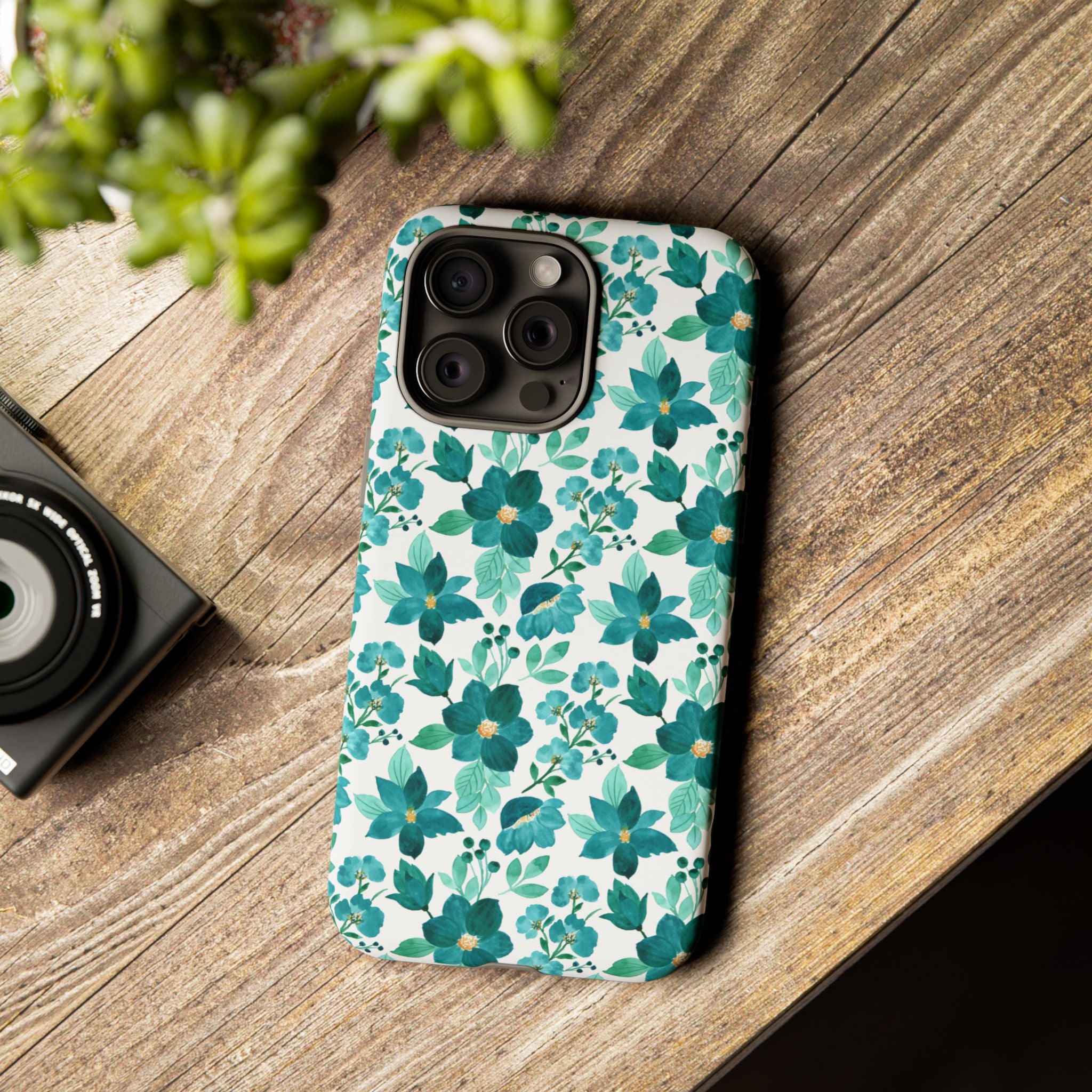 Emerald Blooms Phone Case