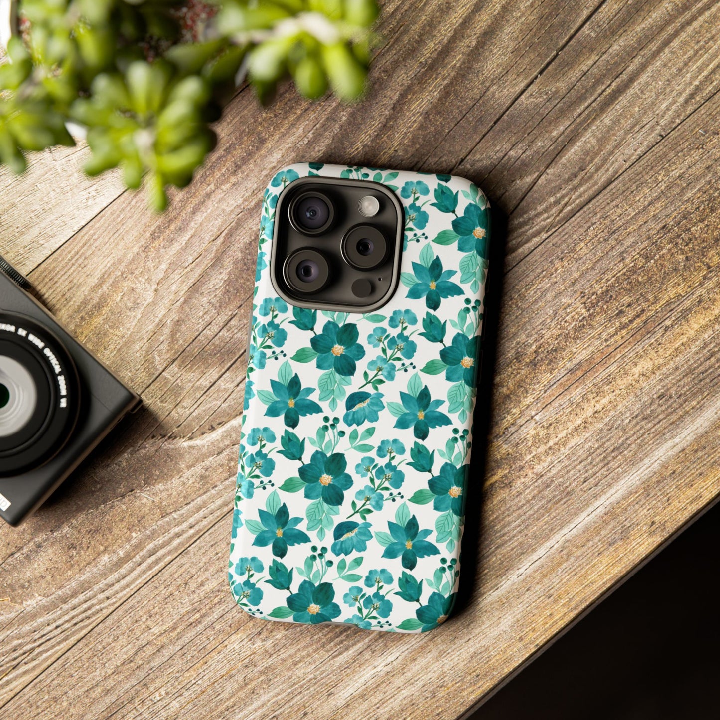 Emerald Blooms Phone Case