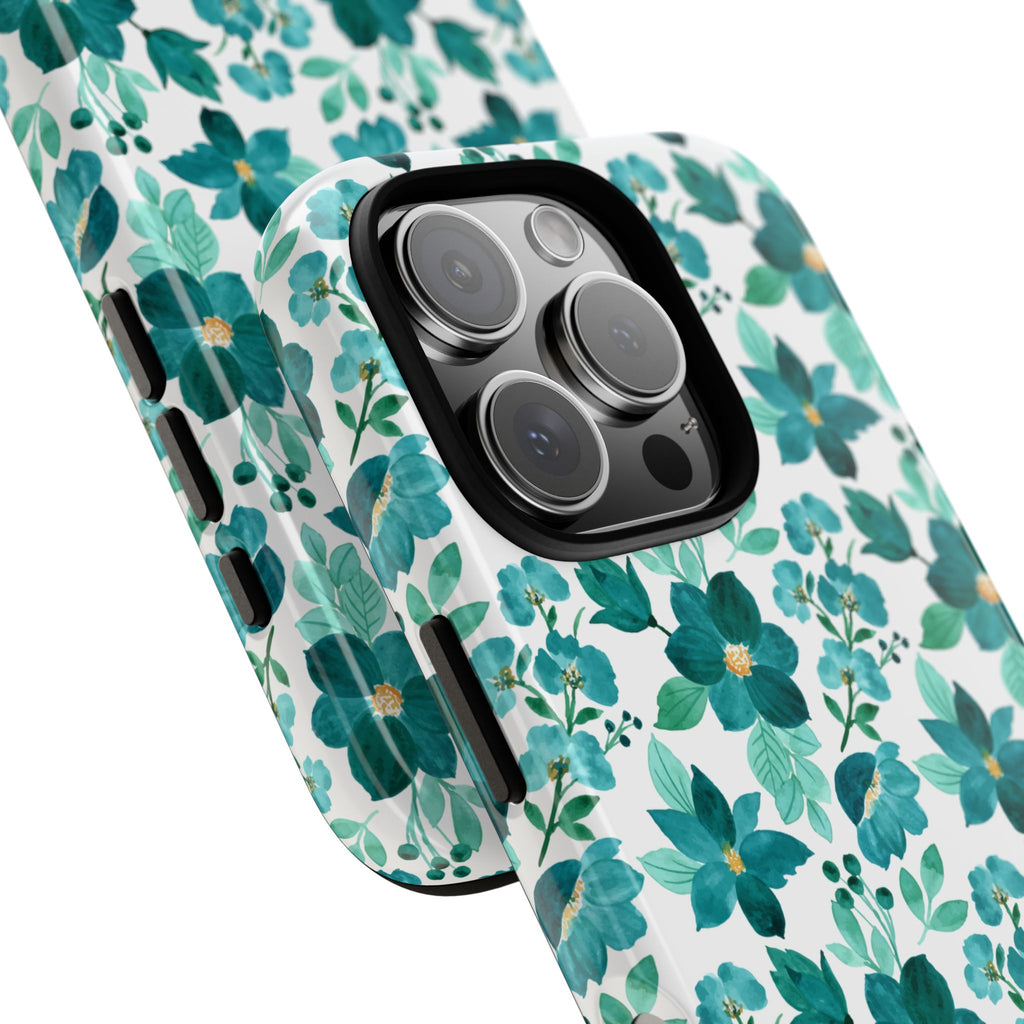 Emerald Blooms Phone Case