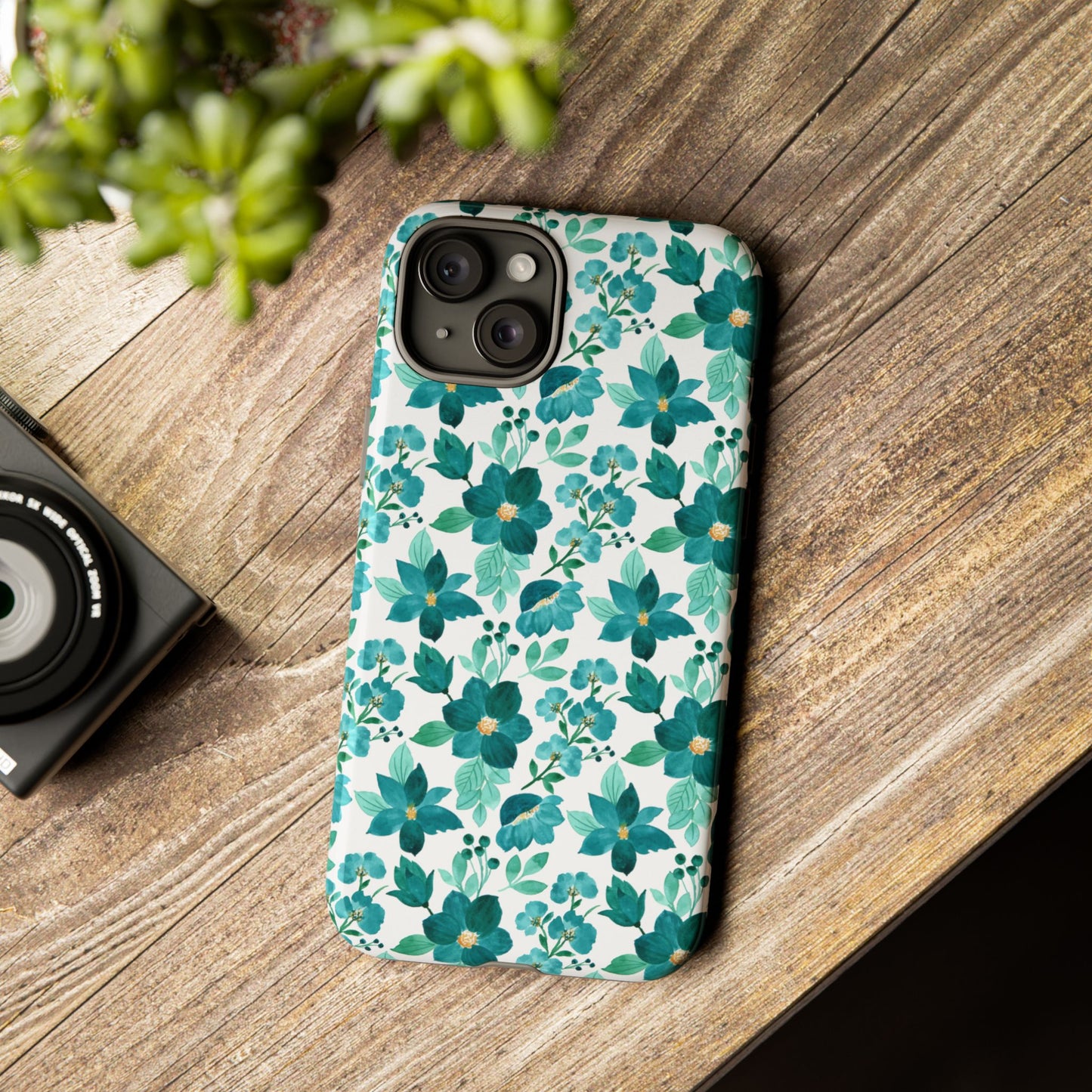 Emerald Blooms Phone Case