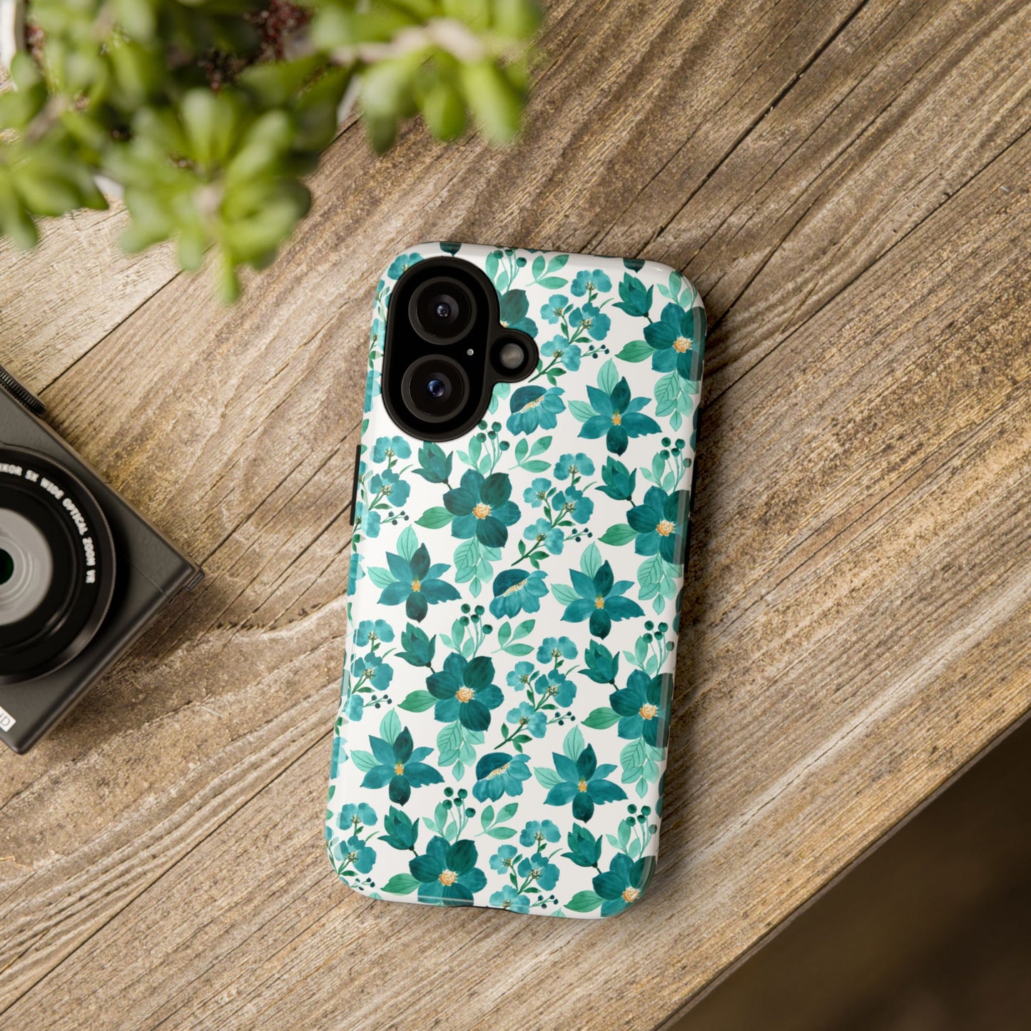 Emerald Blooms Phone Case