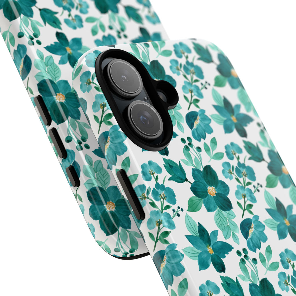 Emerald Blooms Phone Case