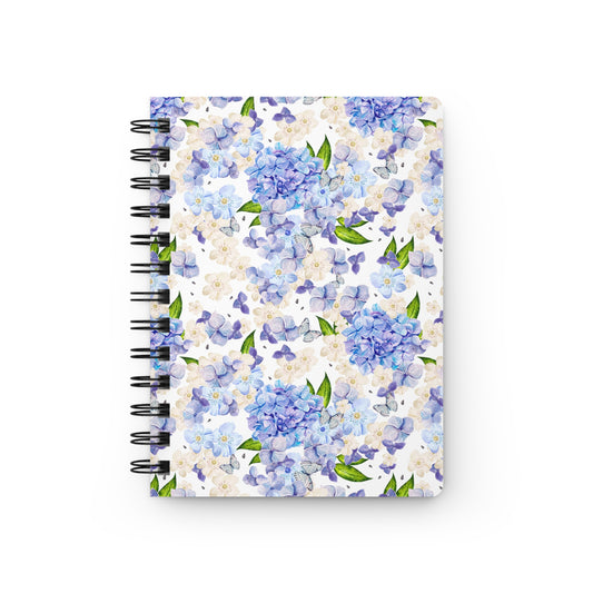 Hydrangea Haze Spiral Notebook