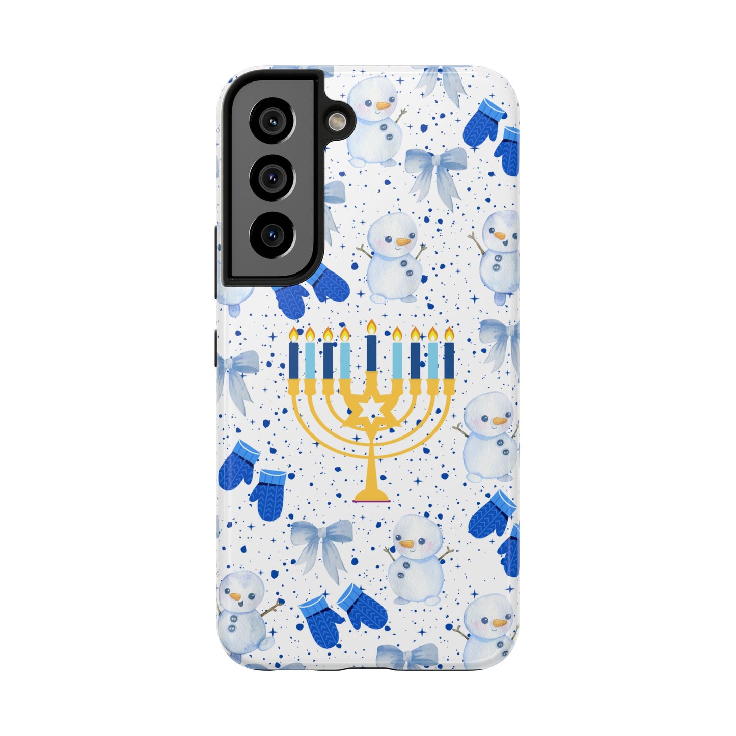 Blue Winter Menorah Magic