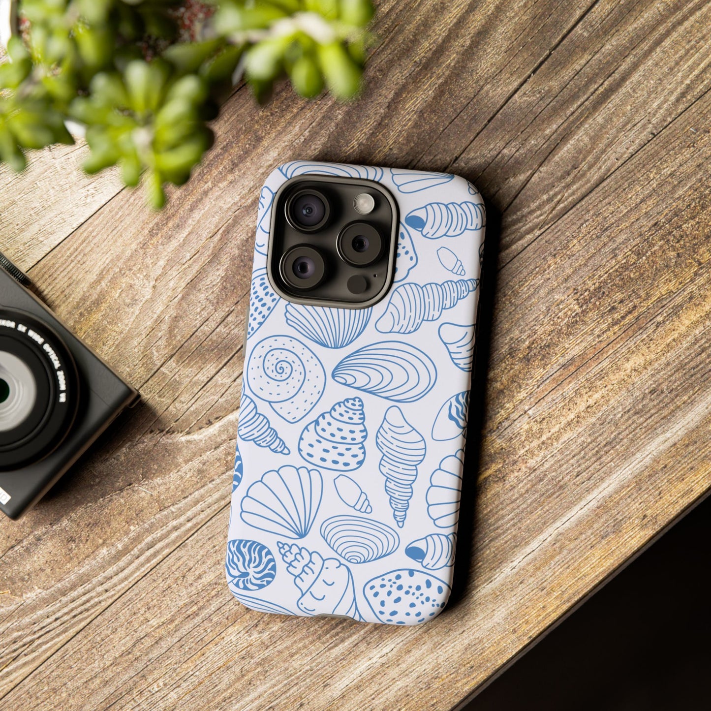 Coastal Blue Shells Phone Case