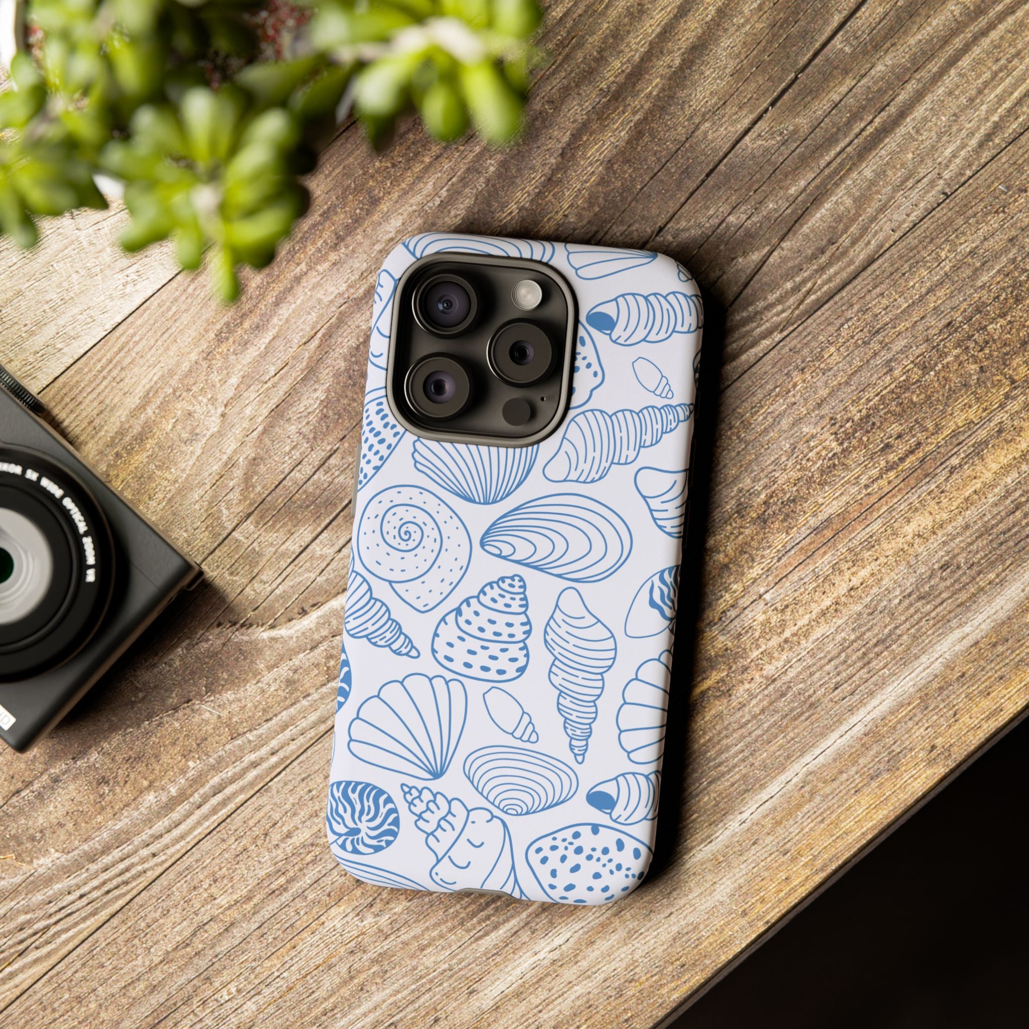 Coastal Blue Shells Phone Case