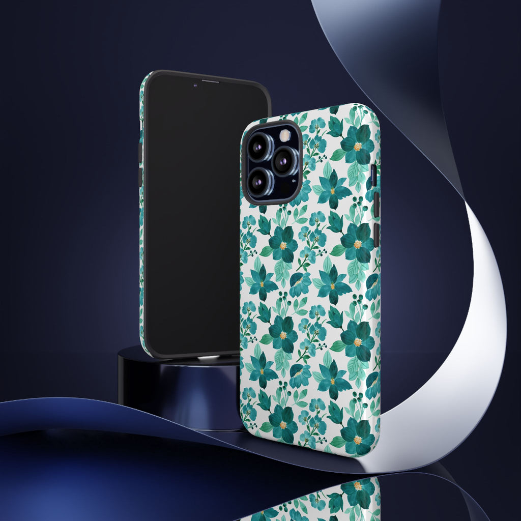 Emerald Blooms Phone Case