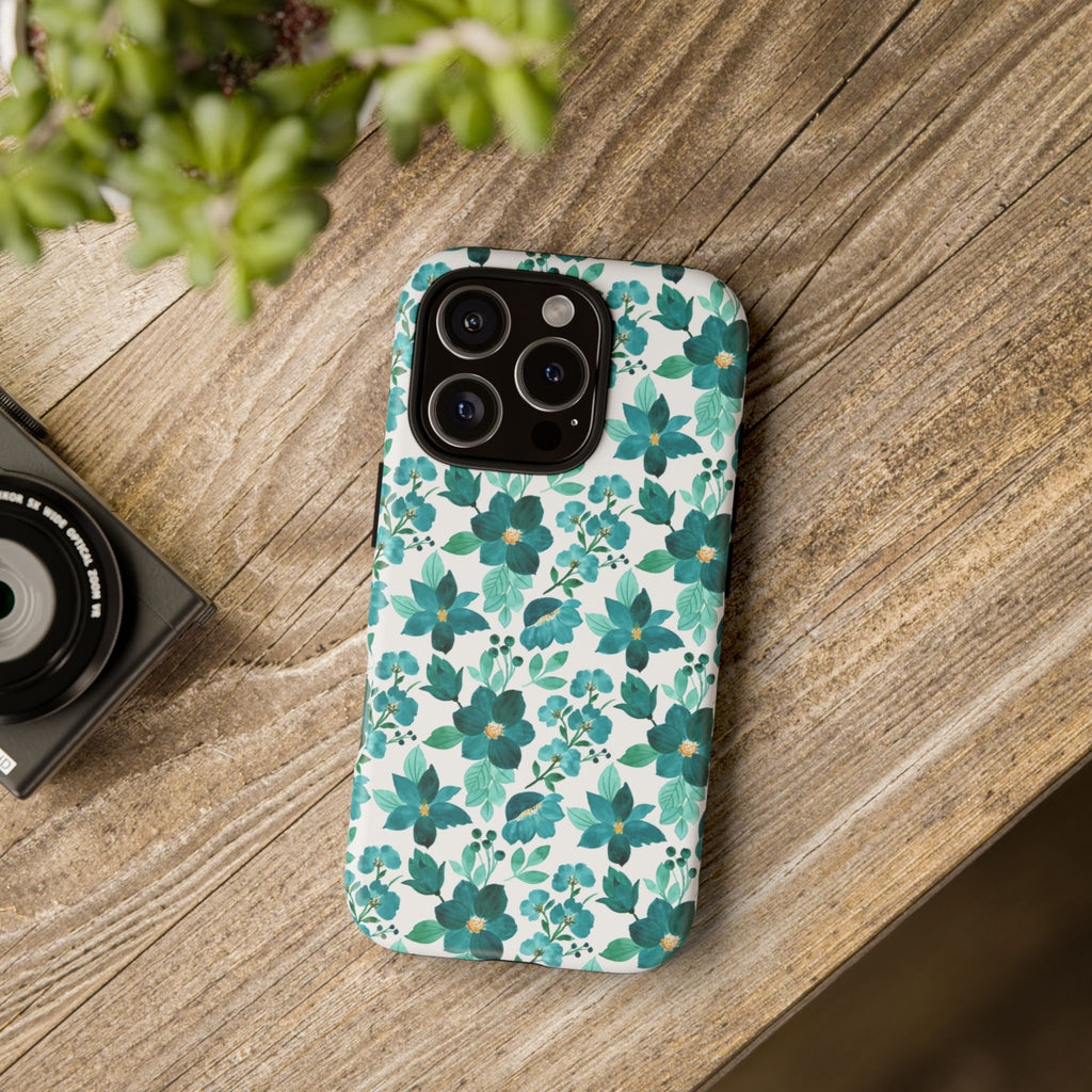 Emerald Blooms Phone Case