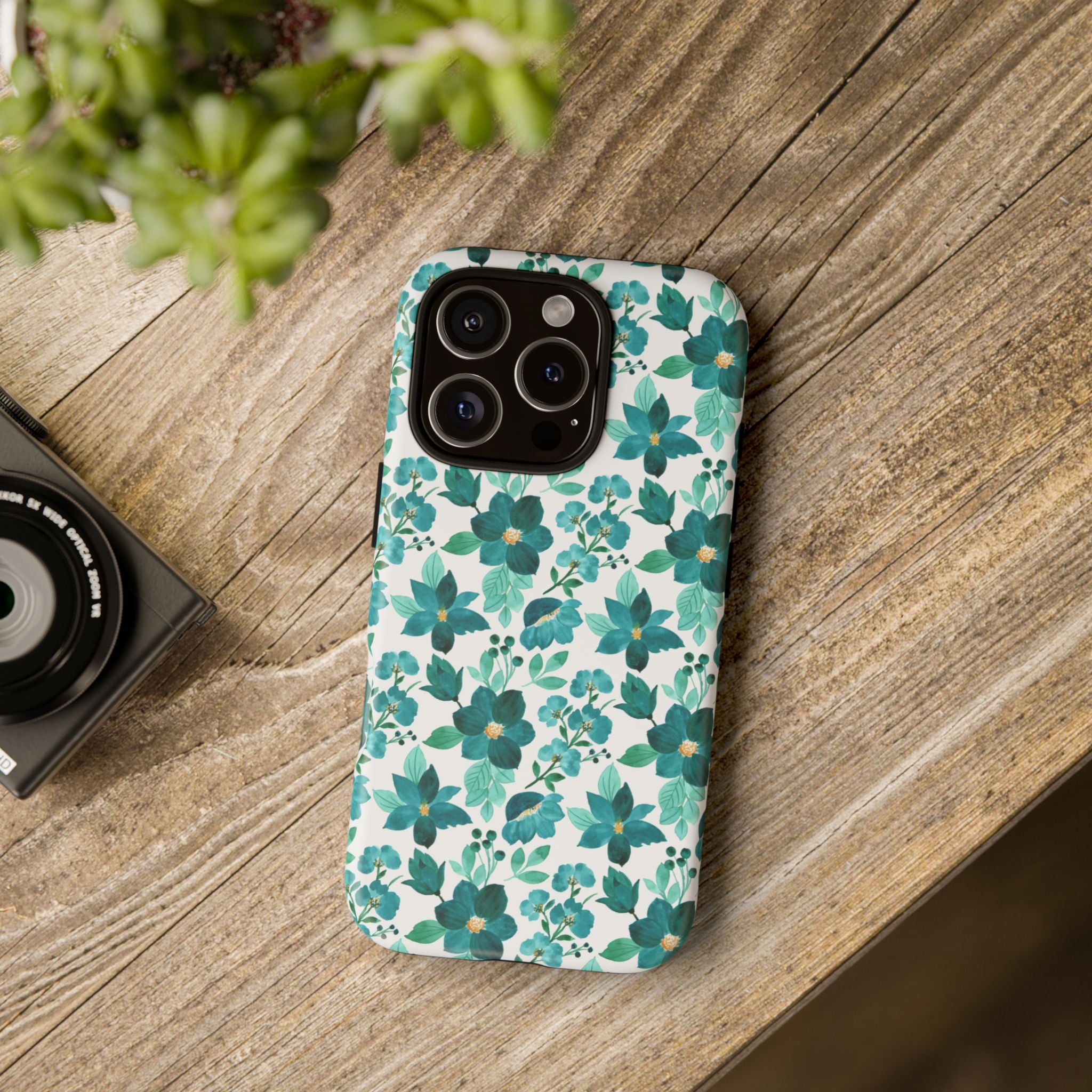 Emerald Blooms Phone Case