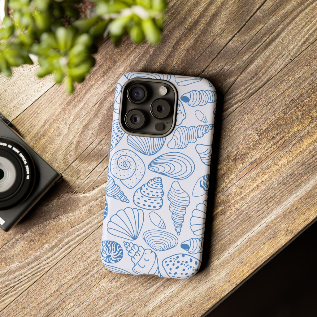 Coastal Blue Shells Phone Case