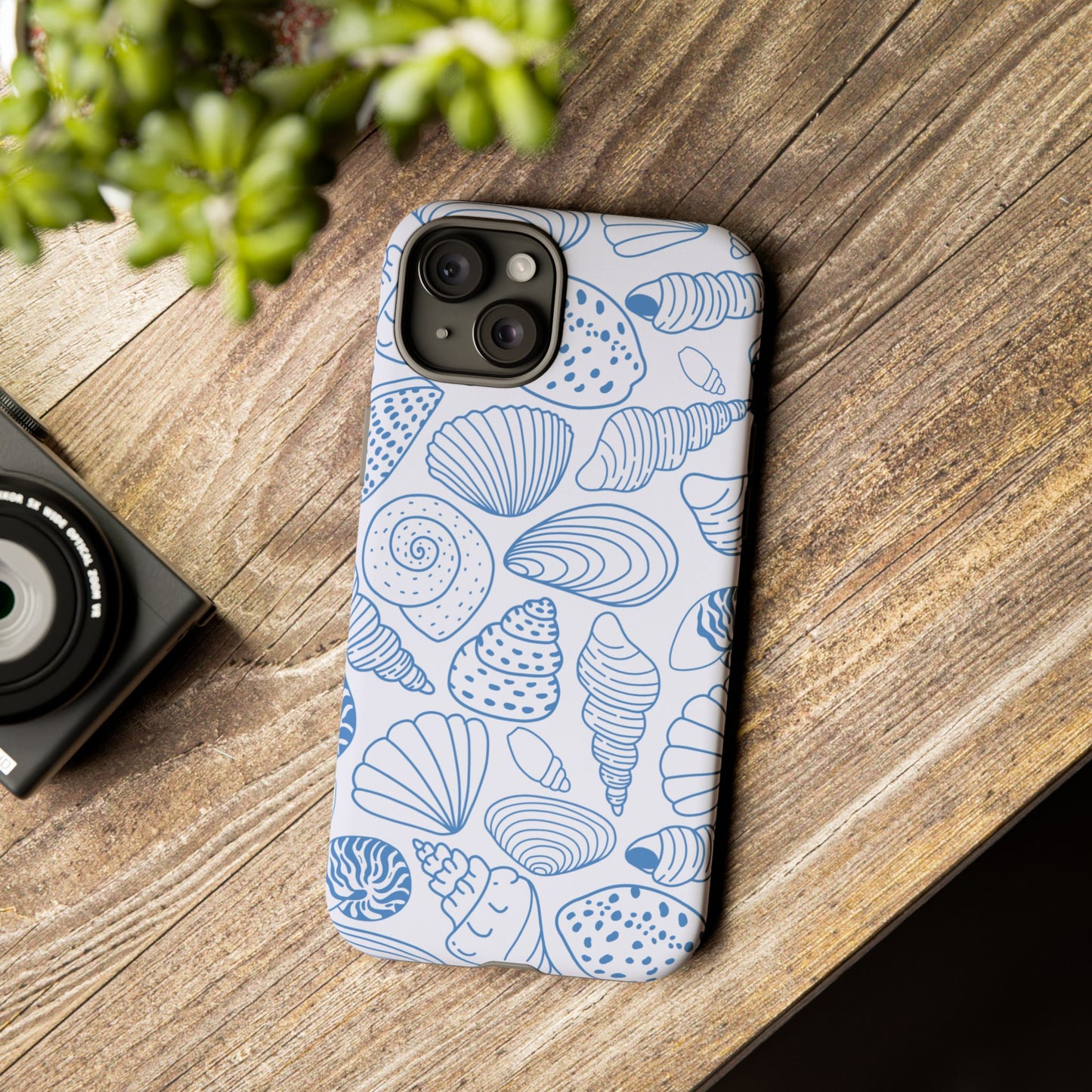 Coastal Blue Shells Phone Case