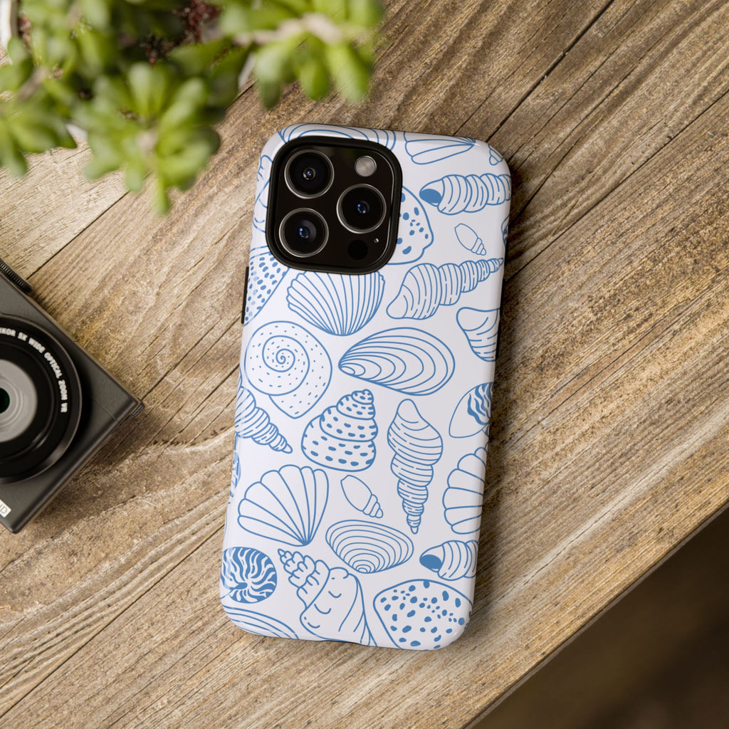 Coastal Blue Shells Phone Case
