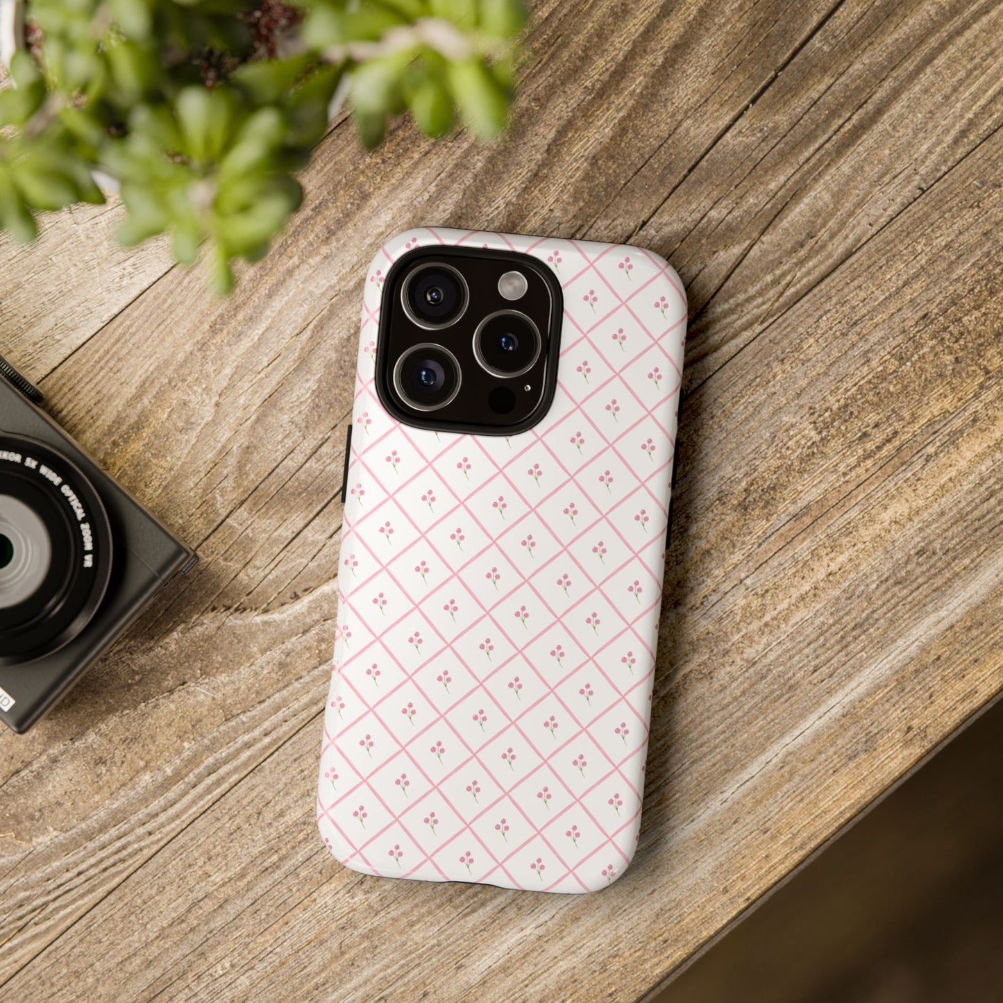 Pink Petal Lattice Phone Case