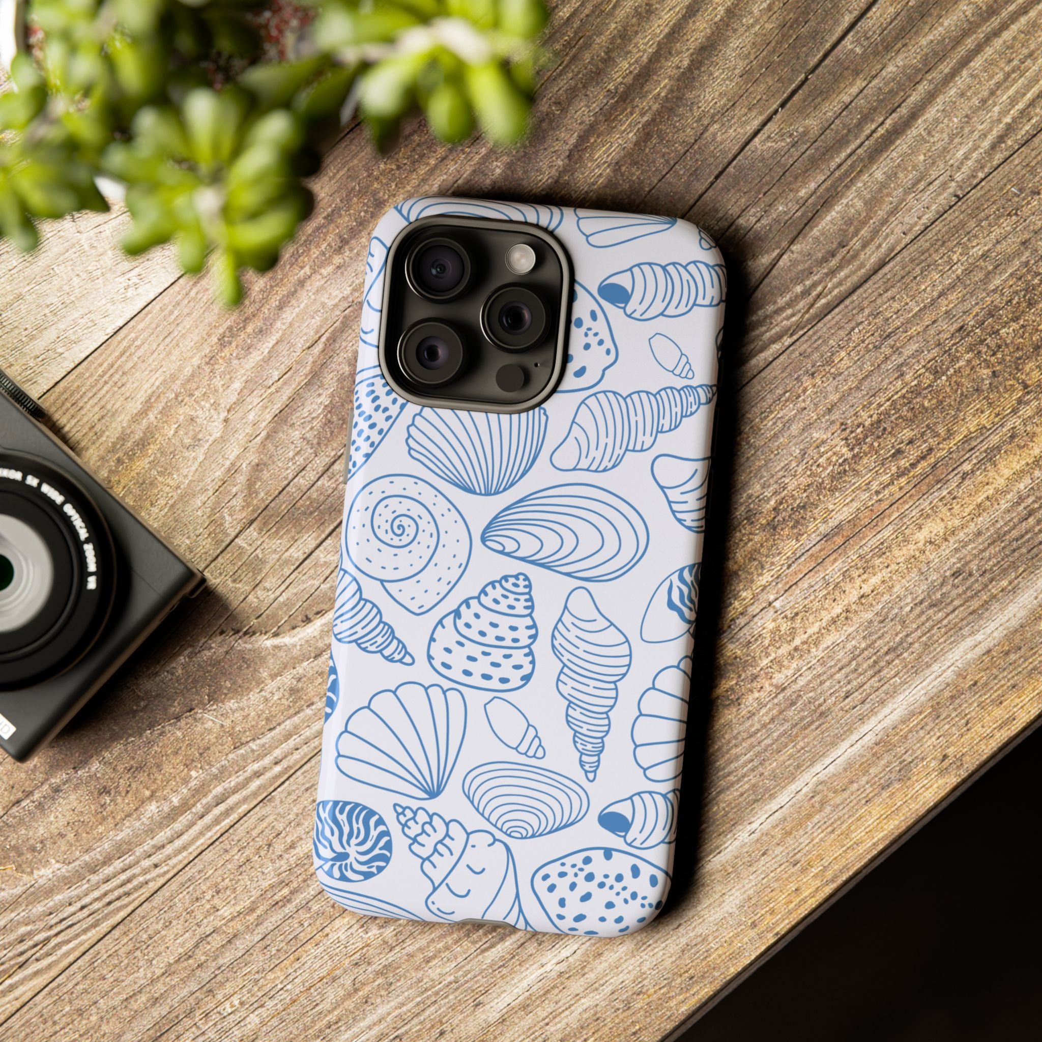 Coastal Blue Shells Phone Case
