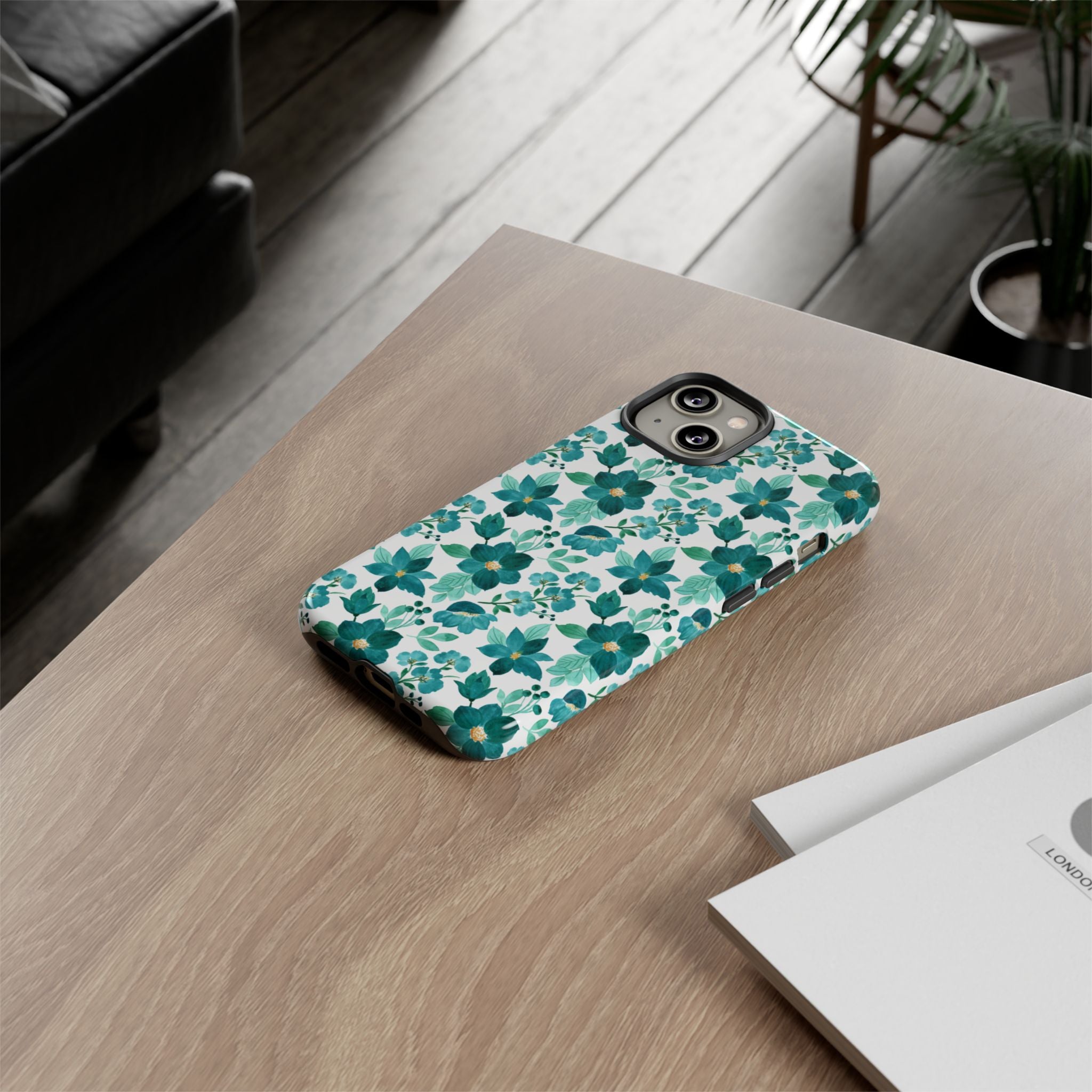 Emerald Blooms Phone Case