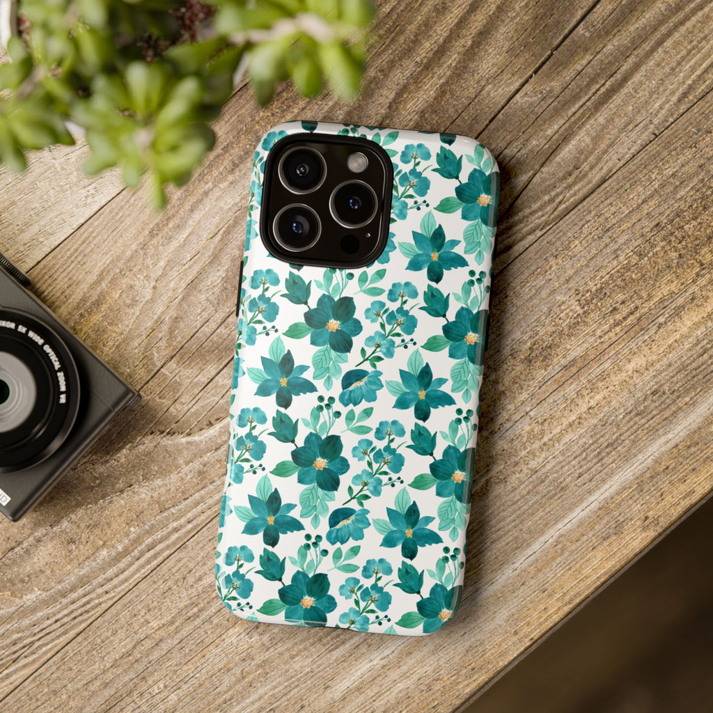 Emerald Blooms Phone Case