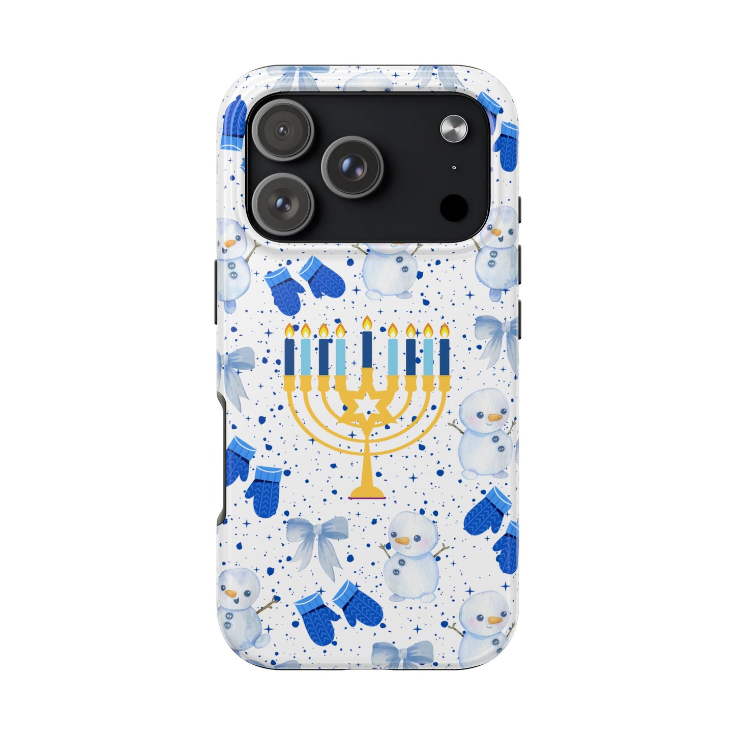 Blue Winter Menorah Magic