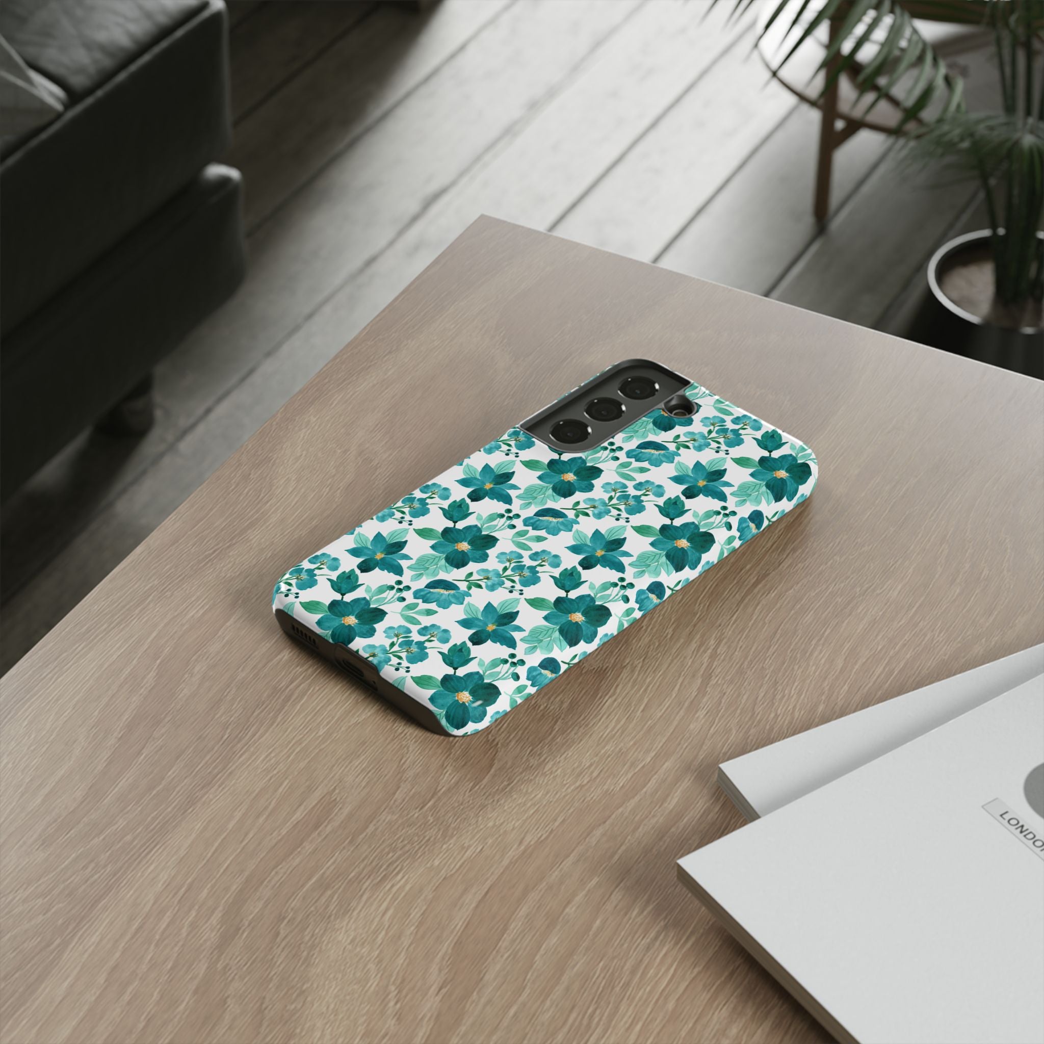 Emerald Blooms Phone Case
