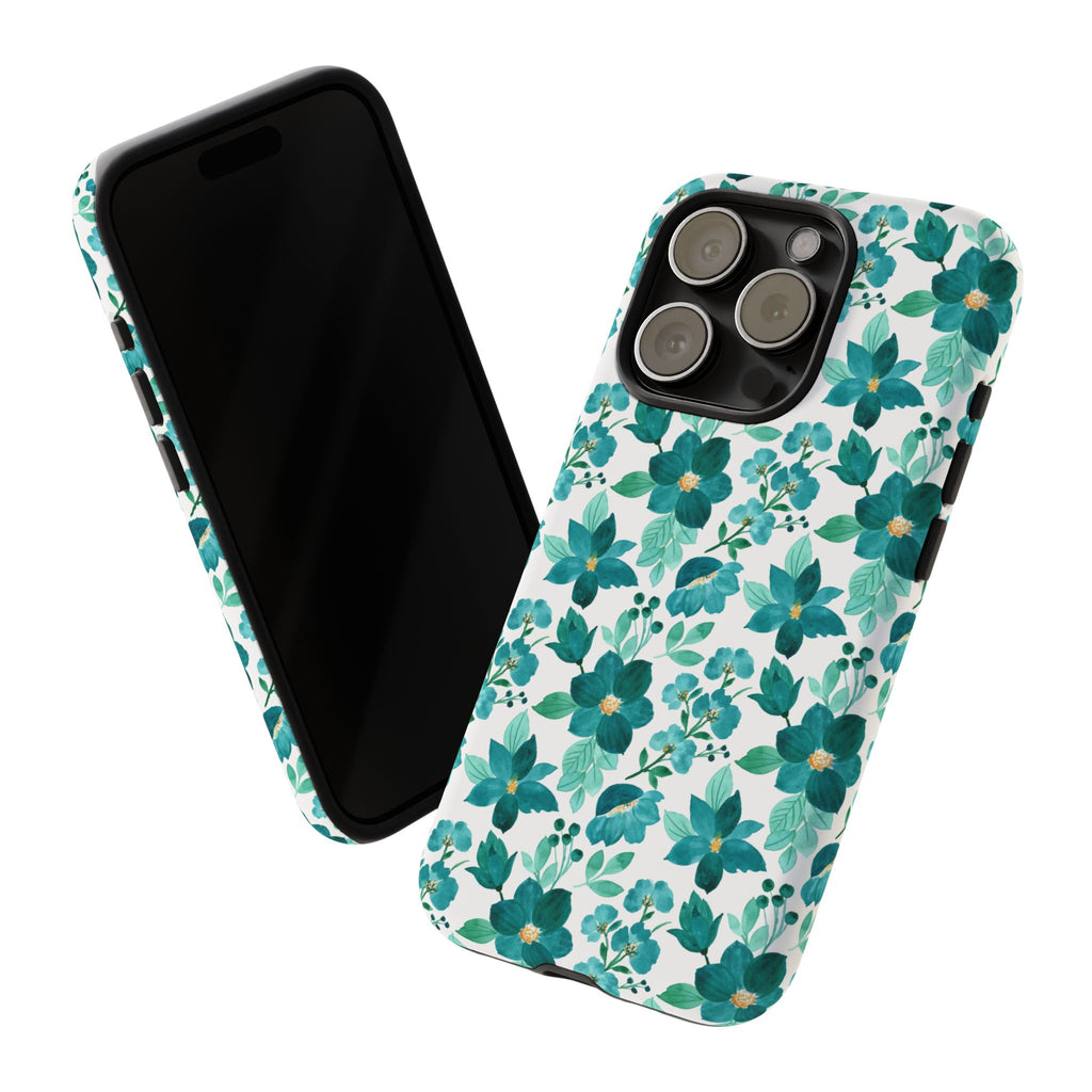 Emerald Blooms Phone Case